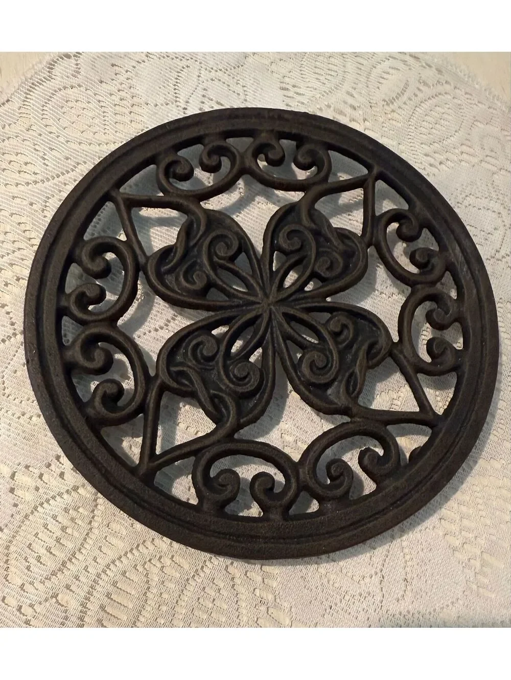 A 43.  Trivet with hearts!